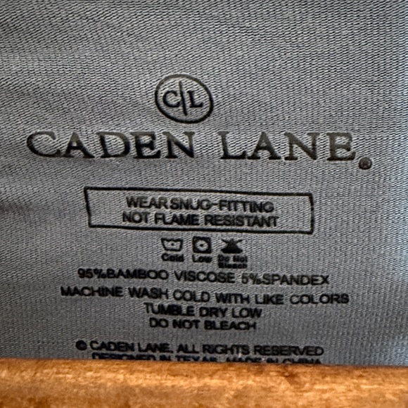 Caden Lane Solid Dusty Blue Bamboo Knit Maternity Robe OS - Picture 3 of 8